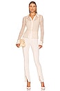 view 4 of 4 Robin Mesh Button Down Top in Ceramic