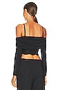 view 4 of 5 Sheena Off Shoulder Bustier Top in Black