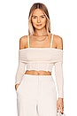 view 2 of 5 Sheena Off Shoulder Bustier Top in Ceramic