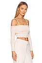 view 3 of 5 Sheena Off Shoulder Bustier Top in Ceramic
