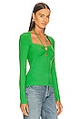 view 2 of 4 Merritt Cutout Top in Parrot