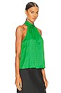 view 2 of 4 Nara Mock Neck Halter Top in Parrot