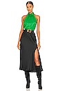 view 4 of 4 Nara Mock Neck Halter Top in Parrot
