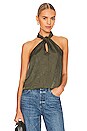view 1 of 4 Katana Twist Front Halter Top in Army