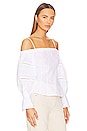 view 2 of 4 Whitney Puff Sleeve Top in White