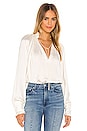 view 2 of 5 Ruched Front Top in Ecru