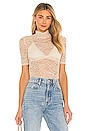 view 1 of 4 Cassandra Lace Top in Beige