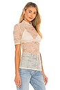 view 2 of 4 Cassandra Lace Top in Beige