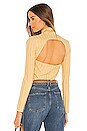 view 1 of 4 Janelle Open Back Top in Honey
