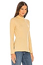 view 3 of 4 Janelle Open Back Top in Honey