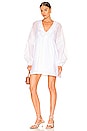 view 1 of 3 Jocelyn Linen Ramie Smock Dress in Optical White