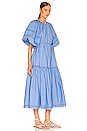 view 2 of 3 Vivienne Organic Cotton Midi Smock dress in Atlantie