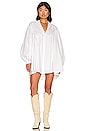 view 1 of 3 Caitlyn Smock Shirt Dress in Optical White