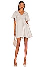 view 1 of 4 Irma Linen Mini Dress in Black Flax Pinstripe