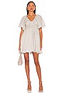 view 4 of 4 Irma Linen Mini Dress in Black Flax Pinstripe
