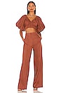 view 4 of 4 Brienne Linen Pant in Earth