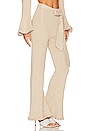 view 2 of 4 PANTALON EN MAILLE LUCIA in Stone Marle