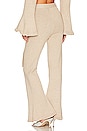 view 3 of 4 PANTALON EN MAILLE LUCIA in Stone Marle