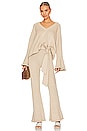 view 4 of 4 PANTALON EN MAILLE LUCIA in Stone Marle