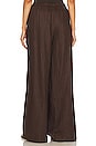 view 3 of 4 Sophia Linen Pant in Chocolate