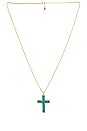 view 1 of 2 Cross Necklace in Turquoise