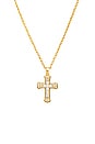 view 2 of 2 Donatella Cross Necklace in White