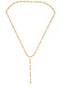 view 1 of 2 Bamboo Pear Lariat in Gold