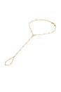view 1 of 2 Rosary Hand Chain in Gold
