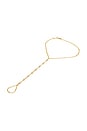 view 1 of 2 Bali Beaded Hand Chain in Gold