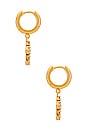view 3 of 3 Catalina Huggie in Gold