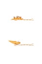 view 2 of 2 Asteroidea Bobby Pin Set in Crystal Antique Gold