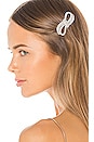 view 1 of 3 Lara Crystal Bow Barrette in Crystal