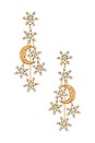view 2 of 3 Isolde Earring in Crystal Antique Gold