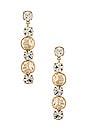 view 1 of 2 Birgitta Earring in Crystal Antique Gold