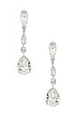 view 1 of 3 Cicely Earrings in Crystal