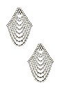 view 2 of 3 Seraphina Earrings in Crystal Gunmetal