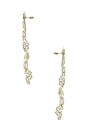 view 3 of 3 BOUCLES D'OREILLES DELPHINE in Snow