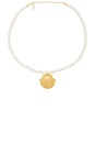view 1 of 2 Siren Necklace in Gold Pearl