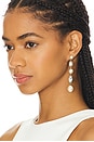 view 3 of 3 Yara Earrings in Crystal Pearl