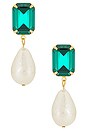 view 1 of 2 Liana Earrings in Emerald