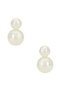 view 1 of 2 Iris Earrings in Pearl