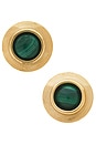 view 1 of 2 Alva Earrings in Malachite