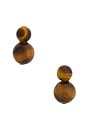 view 1 of 2 Cara Earrings in Tiger's Eye