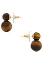 view 2 of 2 Cara Earrings in Tiger's Eye