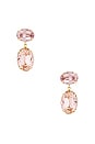view 1 of 2 BOUCLES D'OREILLES PENDANTES LENORA in Vintage Rose