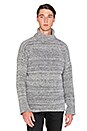 view 1 of 3 Boucle Turtleneck in Melange Grey