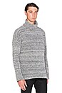 view 2 of 3 Boucle Turtleneck in Melange Grey