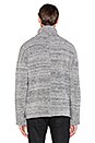 view 3 of 3 Boucle Turtleneck in Melange Grey