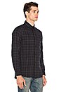 view 2 of 5 Flannel Shirt in Grey & Black