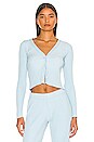 view 1 of 4 Ginza Rib Cropped Cardigan in Malibu